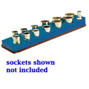 Mechanics Time Saver 3/8 in. Drive Magnetic Blue Socket Holder 5.5-22mm 711
